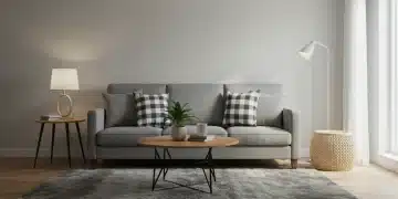 Bright living room after quick home refresh