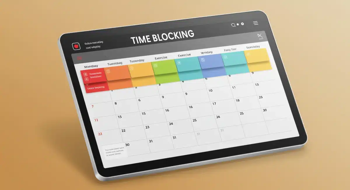 Time blocking strategy for enhanced productivity